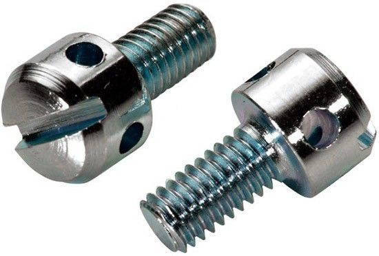 DIN 404 сталь М 3х10 Винт с цилиндрической головкой с отверстиями, цинк