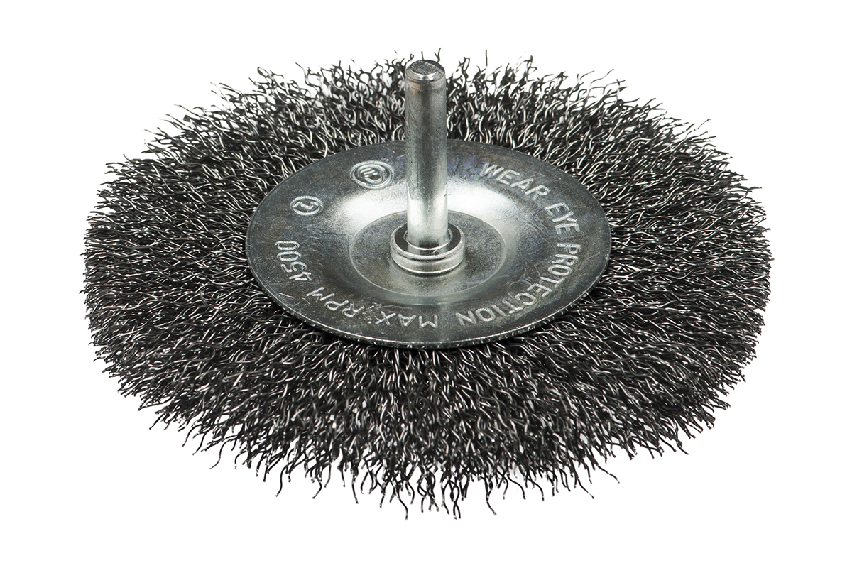 Щетка дисковая, гофрированная для дрели № 472 ПрофОснастка Эксперт хв 6 мм D50 мм RPM 20000 S 0,3