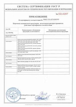 Сертификат на Анкерные болты с ударным распором 4