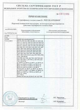 Сертификат на Винт установочный с внутренним шестигранником и засверленным острием кл. пр. 12.9 DIN 916 6