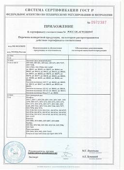 Сертификат на Винт с внутренним шестигранником кл.пр.12.9 UNC DIN 912 7