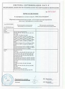 Сертификат на Винты с цилиндрической головкой DIN 912 внутренний шестигранник 7