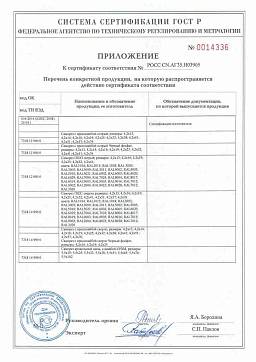 Сертификат на Саморезы для ГВЛ 3