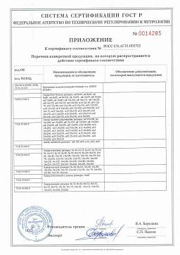 Сертификат на Анкер забиваемый латунный 2